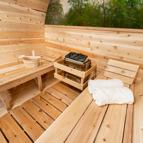 dundalk canadian timber serenity mp barrel sauna.