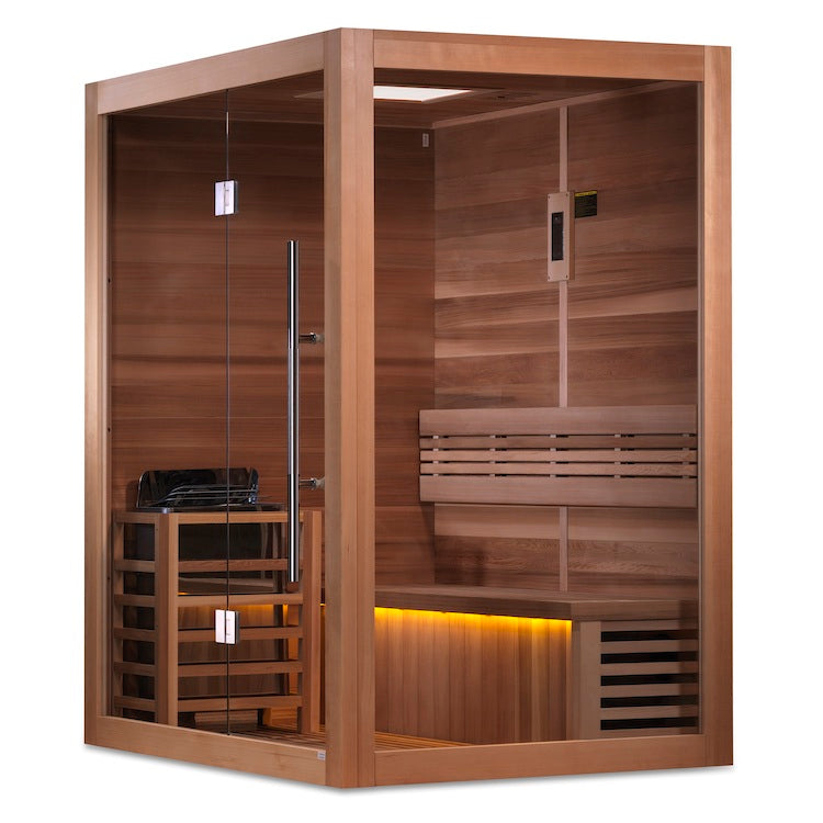 Golden Designs Sauna "Hanko Edition" 2 Person Indoor Traditional Steam.