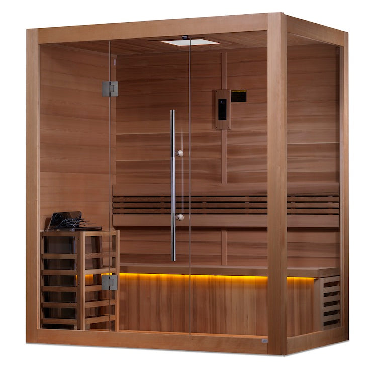 Golden Designs Sauna "Forssa Edition" 3 Person Indoor Traditional.