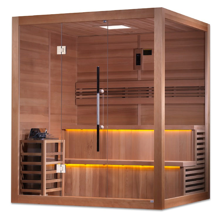 Golden Designs Sauna "Kuusamo Edition" 6 Person Indoor Traditional.