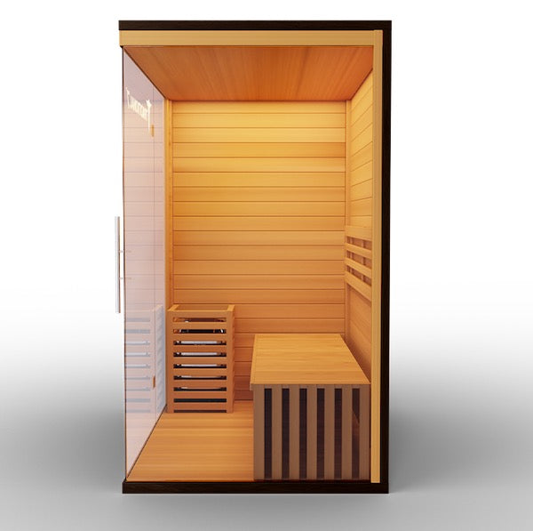 A Medical 7 Traditional Sauna by Medical Sauna on a white background.