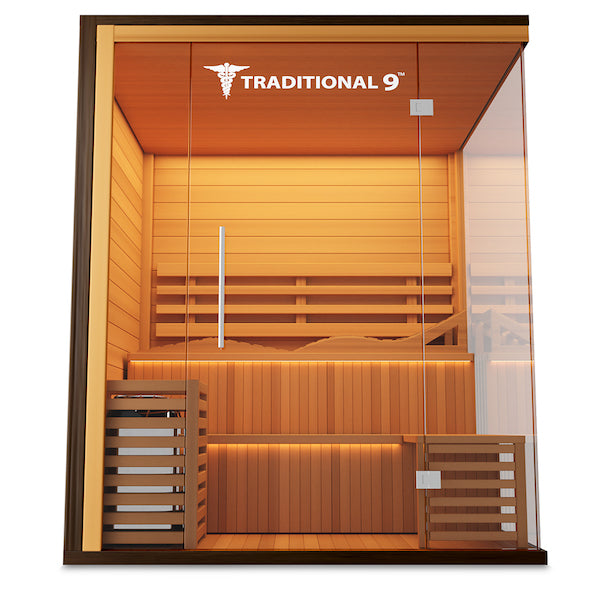 A Medical Sauna 9 Plus Traditional Sauna with a traditional appeal.