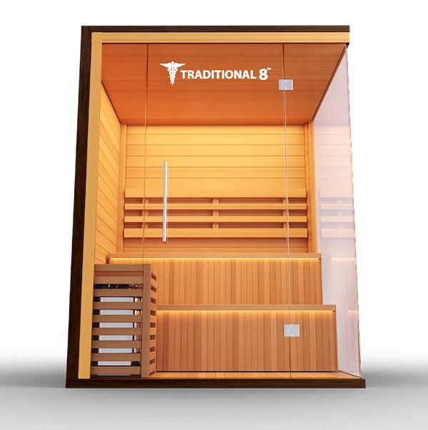 Medical Sauna 8 Plus Traditional Front.