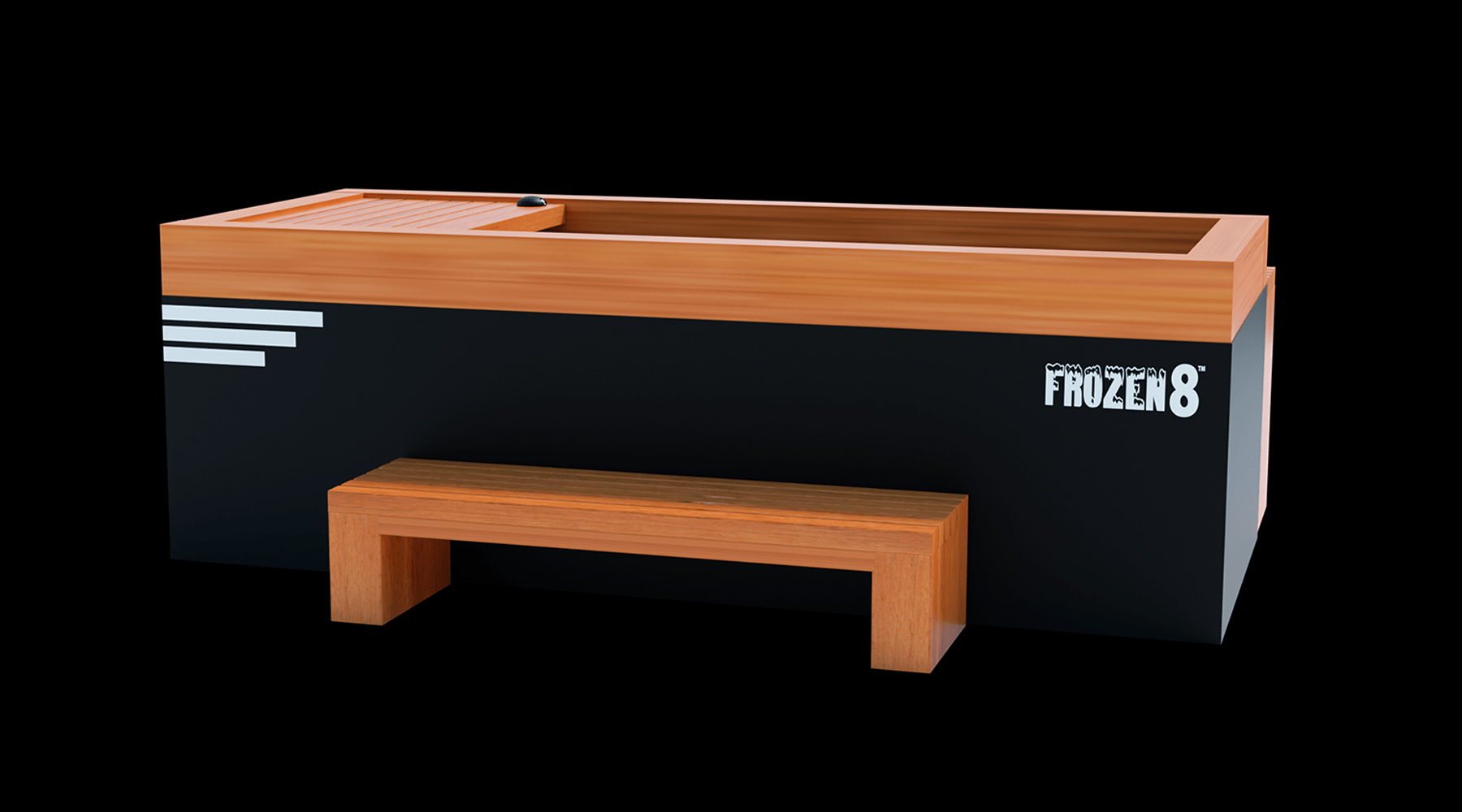 Medical Breakthrough - Frozen 8 Cold Plunge - Bar Counter & Heavy Duty Step