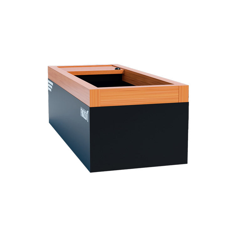 A black and brown box on a white background, serving as a Medical Frozen 1 Cold Plunge Infuser by Medical Sauna.