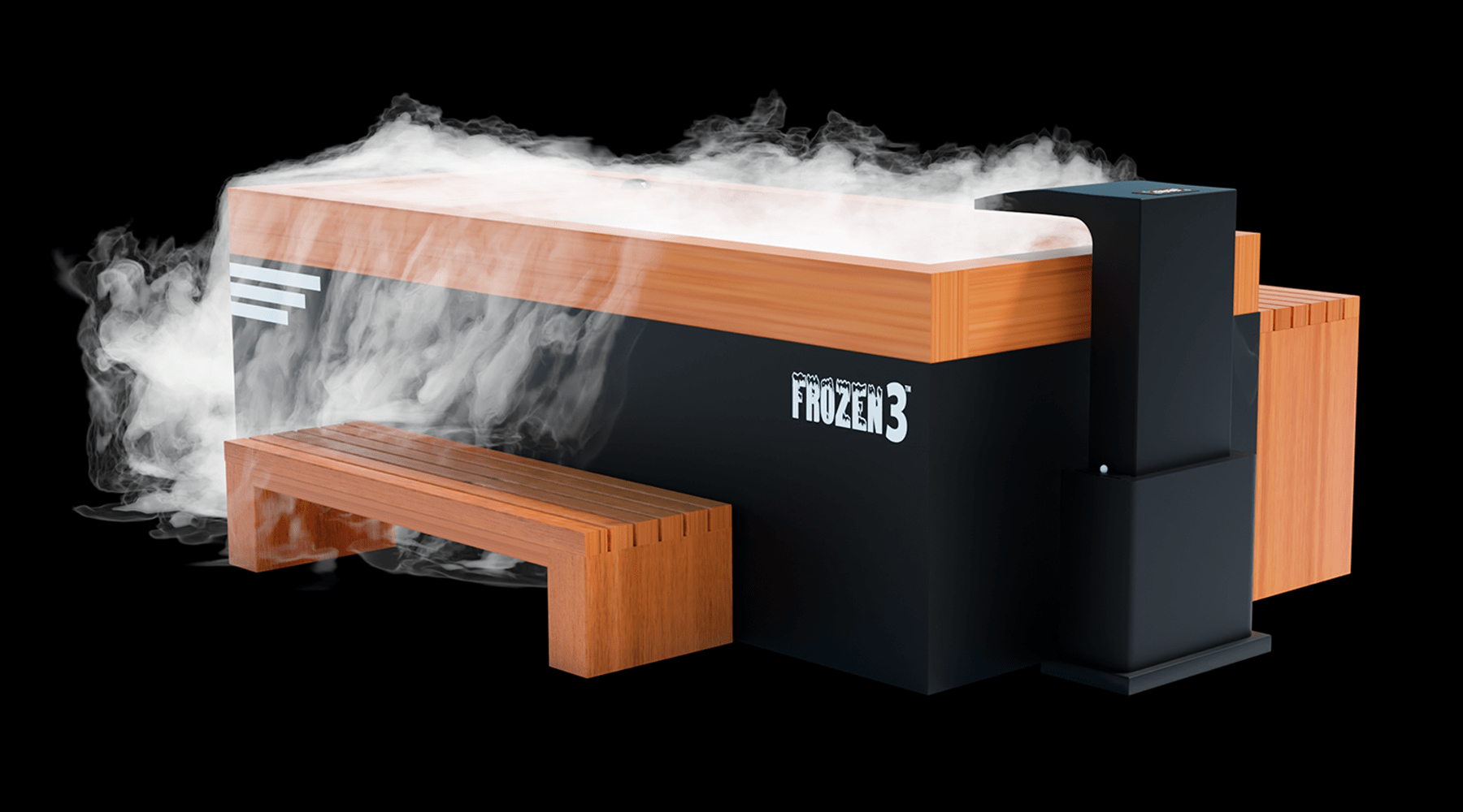 Medical Breakthrough - Frozen 3 Cold Plunge - Bar Counter & Heavy Duty Step / Essential Oil Infuser & Steam Generator