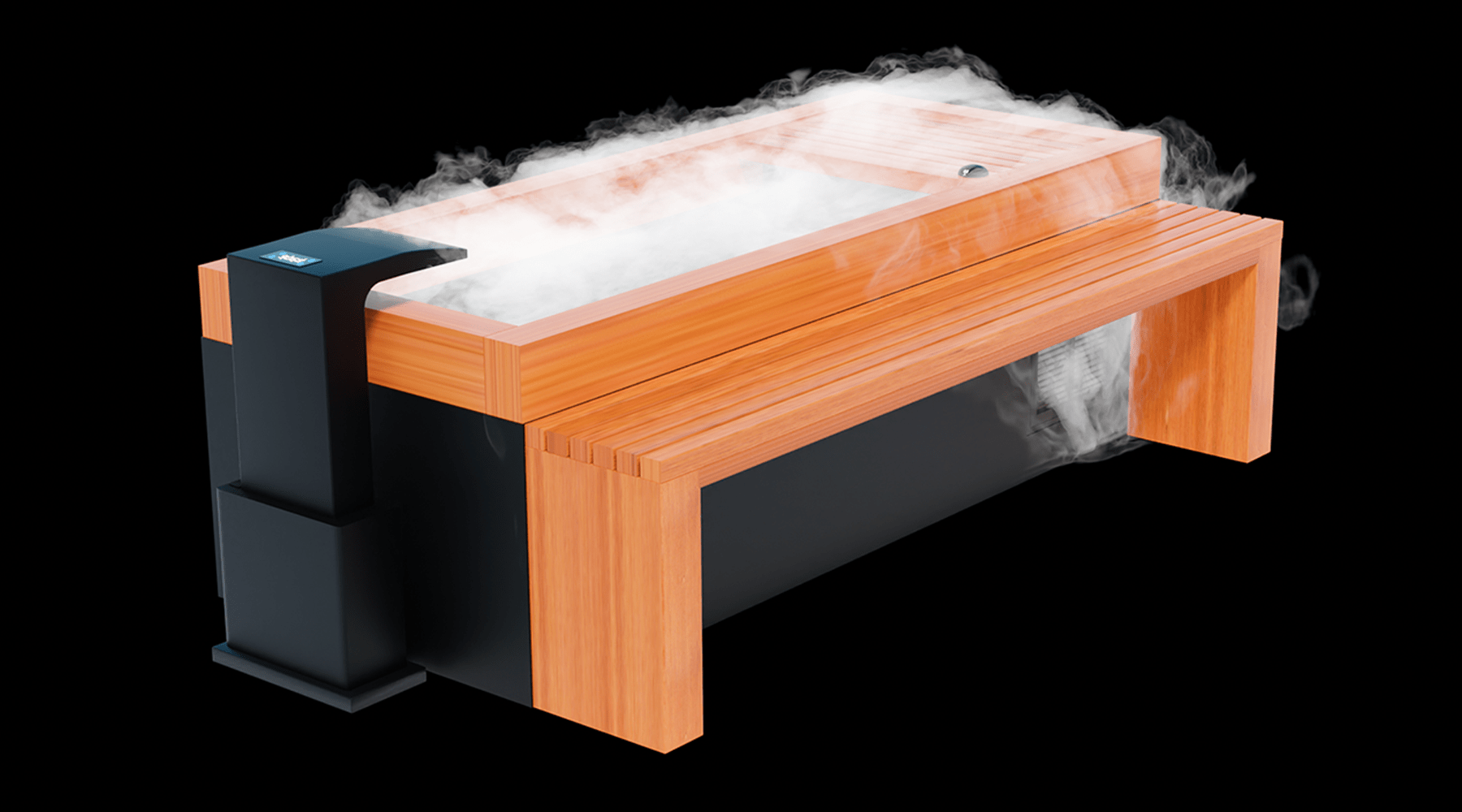 Medical Breakthrough - Frozen 6 Cold Plunge - Bar Counter & Heavy Duty Step / Essential Oil Infuser & Steam Generator