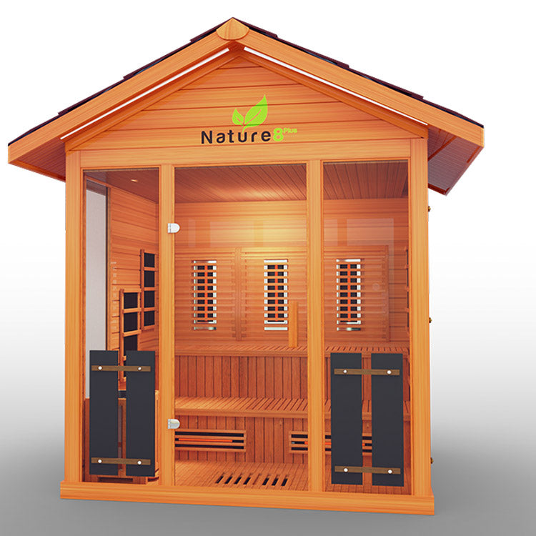 Medical Nature 8 Plus Outdoor Infrared Sauna.