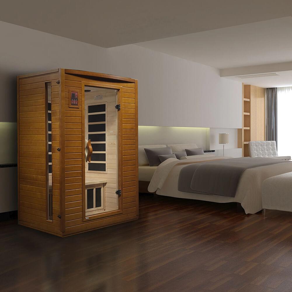 Dynamic Versailles 2-Person Low EMF Far Infrared Sauna: An EMF-Free Sanctuary in the Bedroom.