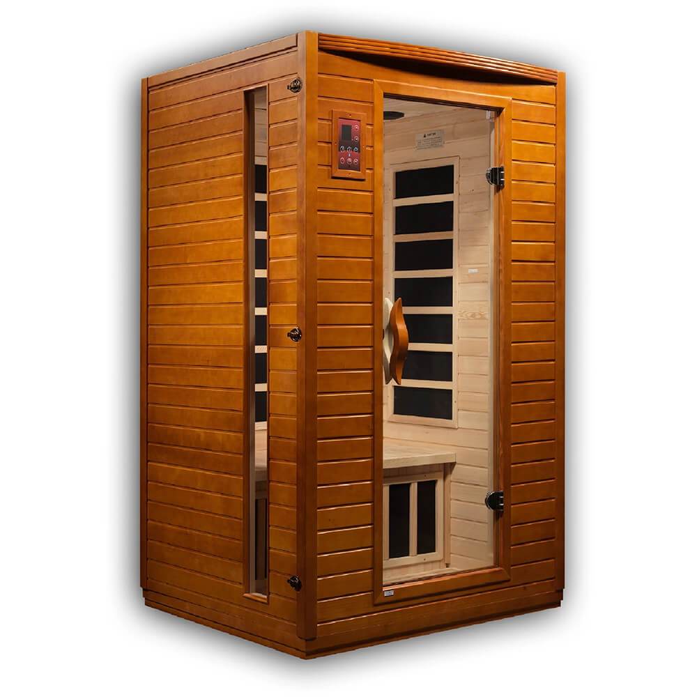 A Dynamic Saunas Versailles 2-Person Low EMF Far Infrared Sauna that prioritizes your health while minimizing exposure to EMF.
